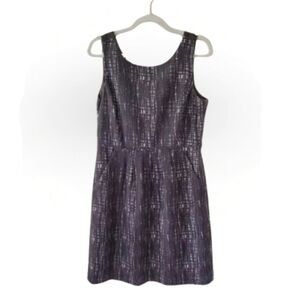 J. Crew Contessa Sheath Dress Women's Size 10 (M) Gray Cross Back Pockets